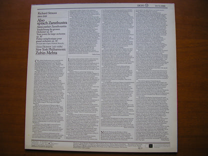 STRAUSS: ALSO SPRACH ZARATHUSTRA     MEHTA / NEW YORK PHILHARMONIC     DCX 35888
