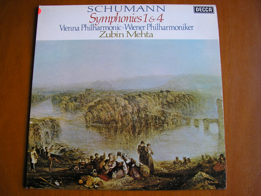 SCHUMANN: SYMPHONIES Nos. 1 & 4       MEHTA / VIENNA PHILHARMONIC    test pressing     SXL 6819
