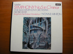 MAHLER: SYMPHONY No. 5 / DES KNABEN WUNDERHORN    MINTON / CHICAGO SYMPHONY / GEORG SOLTI     SET 471 / 2