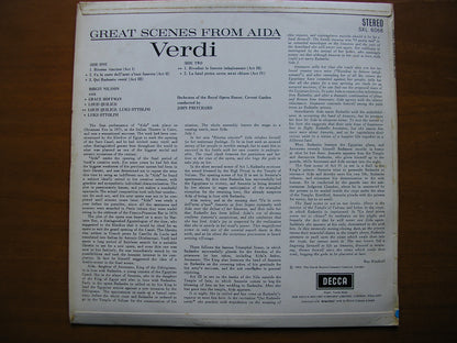 SXL 6068  VERDI: AIDA  excerpts    NILSSON / OTTOLINI / QUILICO / OROHCG / PRITCHARD     ED1
