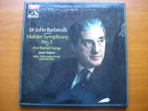 MAHLER: SYMPHONY No. 5 / RUCKERT SONGS    BAKER / NEW PHILHARMONIA ORCHESTRA / BARBIROLLI    SLS 785