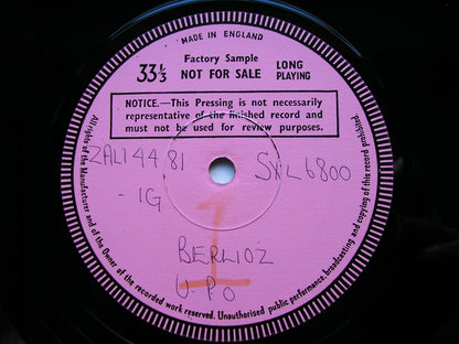 BERLIOZ: ROMEO & JULIETTE  excerpts      MAAZEL / VIENNA PHILHARMONIC    test pressing   SXL 6800