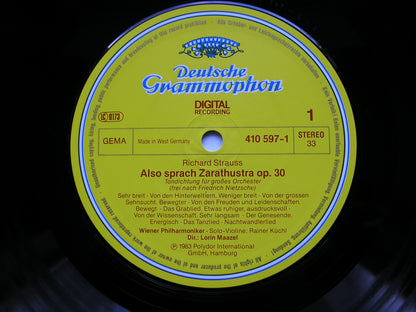 STRAUSS: ALSO SPRACH ZARATHUSTRA / MACBETH     MAAZEL / VIENNA PHILHARMONIC     410 597