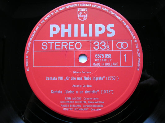 CANTATA DA CAMERA: PORPORA / CALDARA / HANDEL     RENE JACOBS / ENSEMBLE / LEONHARDT     6575 058
