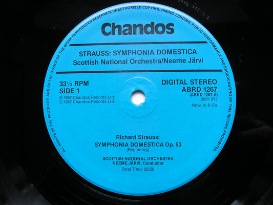 STRAUSS: SINFONIA DOMESTICA / TILLEULENSPIEGEL / TWO SONGS      LOTT / SCOTTISH NATIONAL ORCHESTRA / JARVI      ABRD 1267