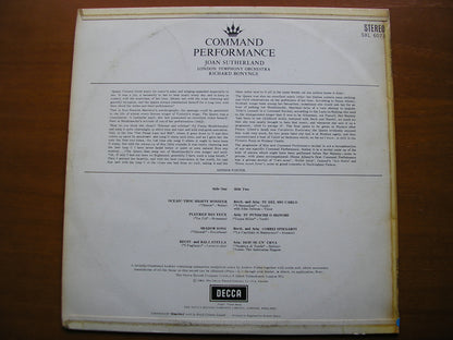 SXL 6073  COMMAND PERFORMANCE Volume 1: OPERA ARIAS      JOAN SUTHERLAND / LONDON SYMPHONY / BONYNGE      ED1