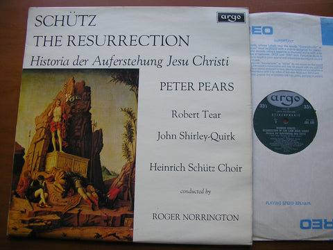 SCHUTZ: THE RESURRECTION      SOLOISTS /HEINRICH SCHUTZ CHOIR / NORRINGTON      ZRG 639