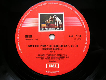 STRAUSS: EIN HELDENLEBEN      BARBIROLLI / LONDON SYMPHONY     ASD 2613