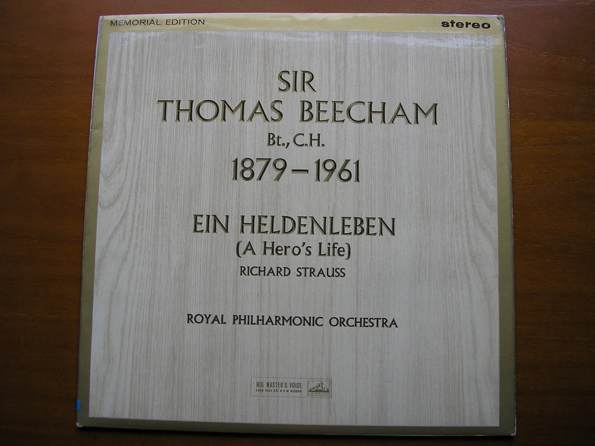 STRAUSS: EIN HELDENLEBEN     BEECHAM / ROYAL PHILHARMONIC     ASD 421