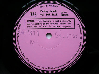 CONCERTOS FROM SPAIN: MONTSALVAGE  Concerto Breve / SURINACH Piano Concerto      LARROCHA / ROYAL PHILHARMONIC / DE BURGOS   test pressing     SXL 6757