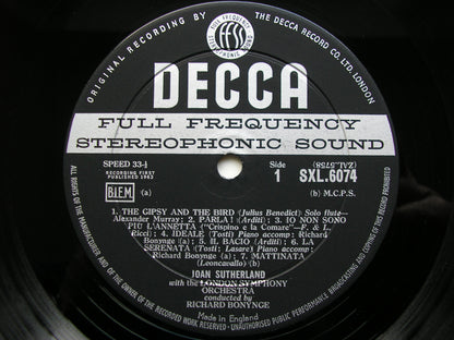 SXL 6074  COMMAND PERFORMANCE Volume 2:  ARIAS & SONGS      JOAN SUTHERLAND / LONDON SYMPHONY / BONYNGE    ED1