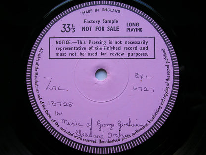 GERSHWIN: CUBAN OVERTURE / RHAPSODY IN BLUE / AN AMERICAN IN PARIS    DAVIS / CLEVELAND ORCHESTRA / MAAZEL    test pressing     SXL 6727