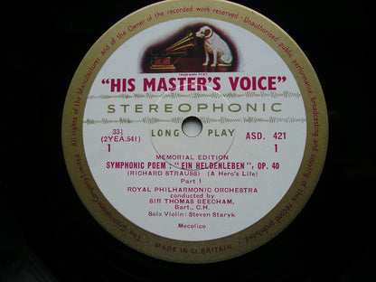 STRAUSS: EIN HELDENLEBEN     BEECHAM / ROYAL PHILHARMONIC     ASD 421