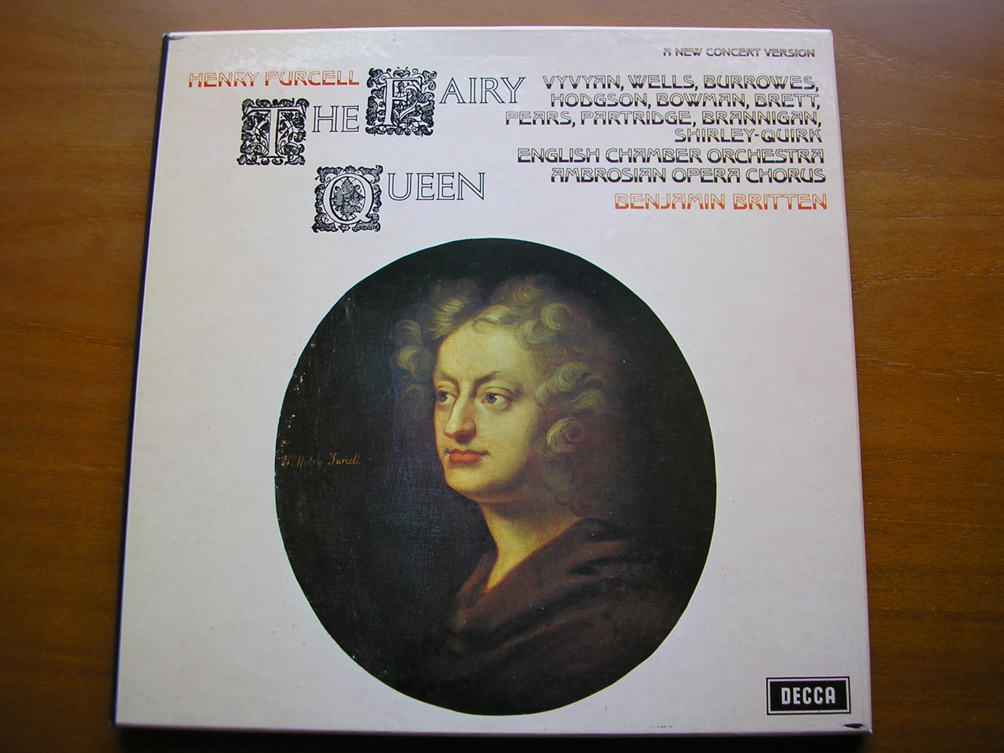 PURCELL: THE FAIRY QUEEN (1692)     SOLOISTS / AMBROSIAN OPERA CHORUS / ENGLISH CHAMBER ORCHESTRA / BRITTEN     2LP     SET 499/500