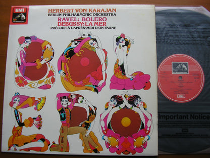 DEBUSSY: LA MER / PRELUDE / RAVEL: BOLERO    KARAJAN / BERLIN PHILHARMONIC   ASD 3431
