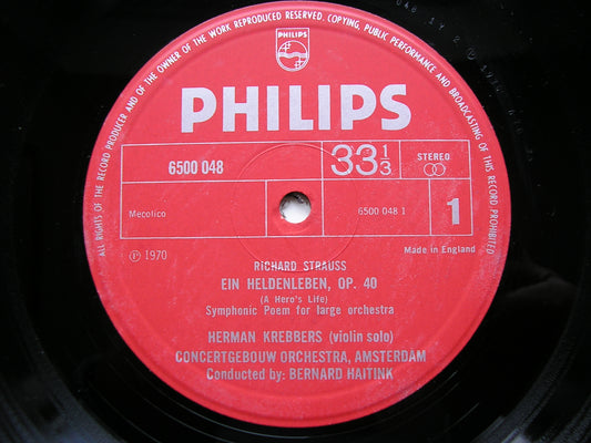 STRAUSS: EIN HELDENLEBEN     HAITINK / CONCERTGEBOUW ORCHESTRA     6500 048
