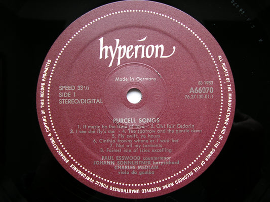 MUSIC FOR A WHILE:  SONGS OF PURCELL      ESSWOOD / SONNLEITNER / MEDLAM     A66070