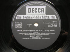 MAHLER: SYMPHONY No. 5 / Adagio from SYMPHONY No. 10    MEHTA / LOS ANGELES PHILHARMONIC  2 LP  SXL 6806 / 7