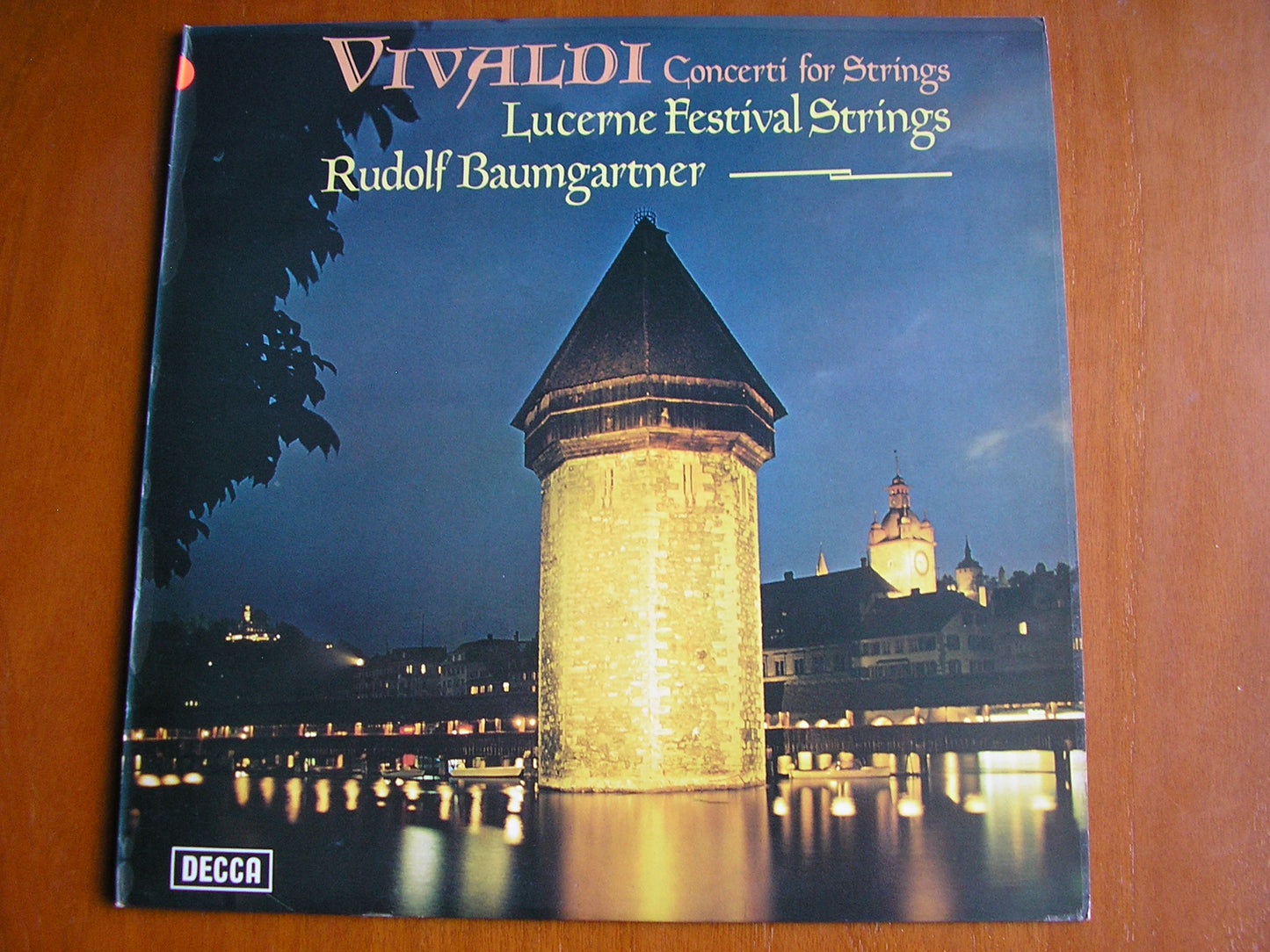VIVALDI: TWO SINFONIAS / FOUR CONCERTOS FOR STRINGS     BAUMGARTNER / LUCERNE FESTIVAL STRINGS   test pressing     SXL 6628