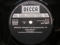 MAHLER: SYMPHONY No. 5 / Adagio from SYMPHONY No. 10    MEHTA / LOS ANGELES PHILHARMONIC  2 LP  SXL 6806 / 7