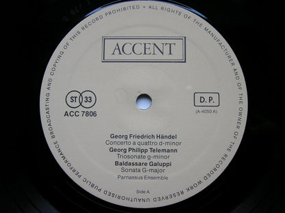 GALUPPI / HANDEL / TELEMANN / JC BACH / JANITSCH: CHAMBER MUSIC      PARNASSUS ENSEMBLE     ACC 7806