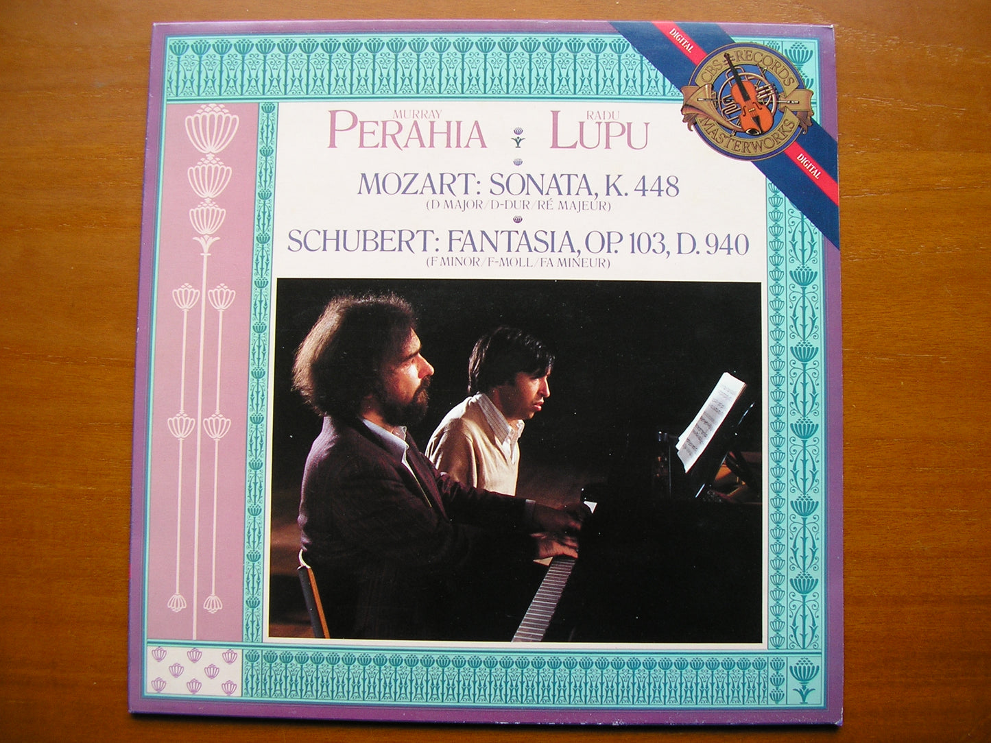 MOZART: SONATA in D for TWO PIANOS / SCHUBERT: FANTASIA in F for PIANO DUET     PERAHIA / LUPU     IM 39511