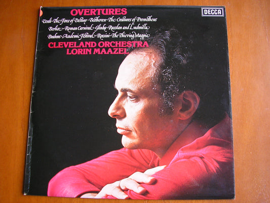 OVERTURES: VERDI / BEETHOVEN / BERLIOZ / GLINKA / BRAHMS / ROSSINI      MAAZEL / CLEVELAND ORCHESTRA   test pressing    SXL 6782