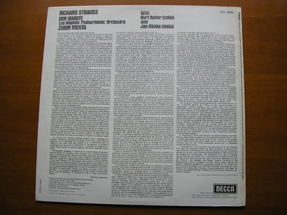 STRAUSS: DON QUIXOTE       REHER / LOS ANGELES PHILHARMONIC / MEHTA      SXL 6634