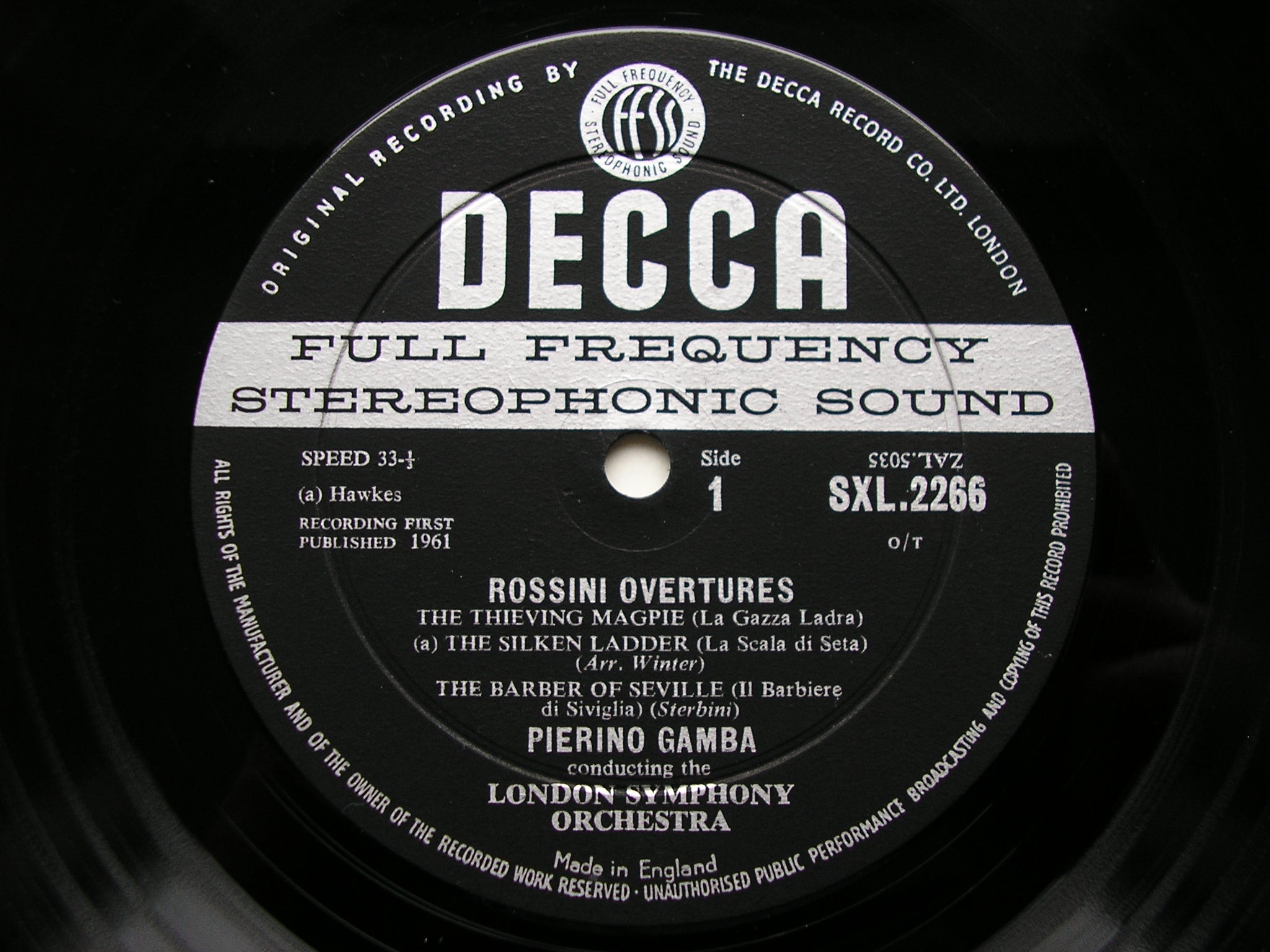 Decca SXL ED1 – Kingsway Hall Classical Records