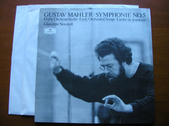 MAHLER: SYMPHONY No. 5 / SIX EARLY SONGS    WEIKL / PHILHARMONIA ORCHESTRA / SINOPOLI   2 LP   415 476