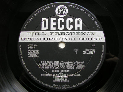 SXL 6077  GERMAN OPERA ARIAS: BEETHOVEN / WEBER / WAGNER       NILSSON / OROHCG / DOWNES      ED1