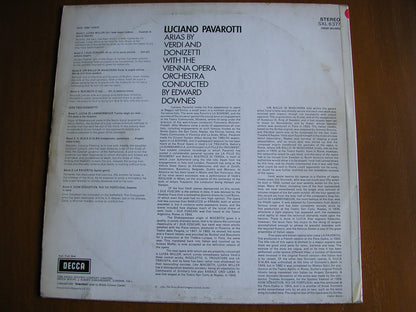 PAVAROTTI SINGS ARIAS BY VERDI & DONIZETTI         PAVAROTTI / VIENNA OPERA ORCHESTRA / DOWNES    test pressing   SXL 6377