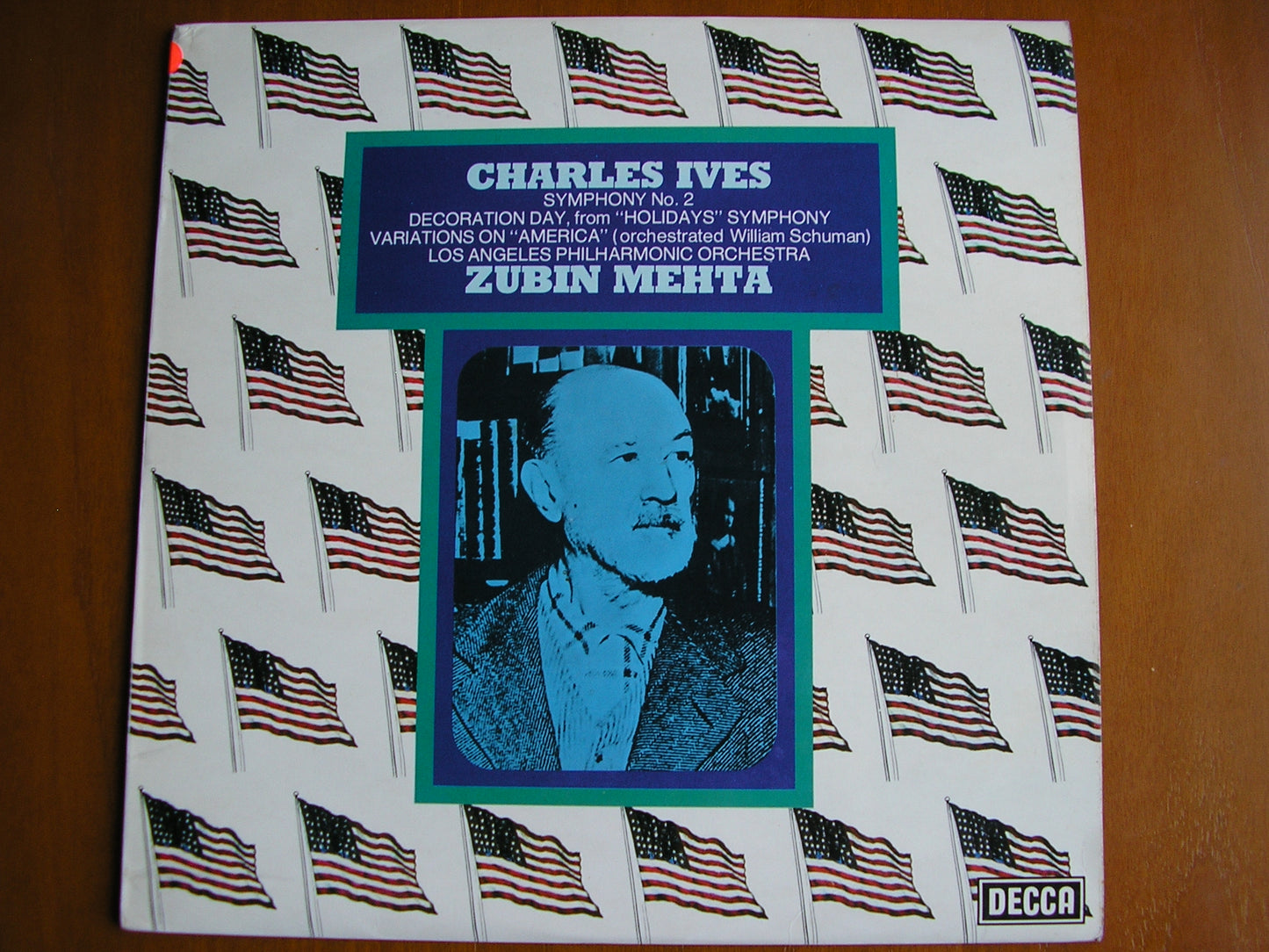 IVES: SYMPHONY No. 2 / VARIATIONS / DECORATION DAY     MEHTA / LOS ANGELES PHILHARMONIC    test pressing    SXL 6753