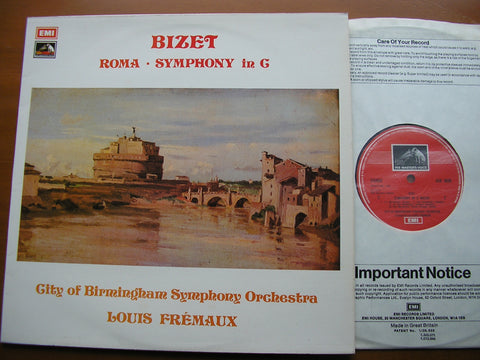 BIZET: ROMA / SYMPHONY in C      LOUIS FREMAUX / CITY OF BIRMINGHAM SYMPHONY ORCHESTRA      ASD 3039