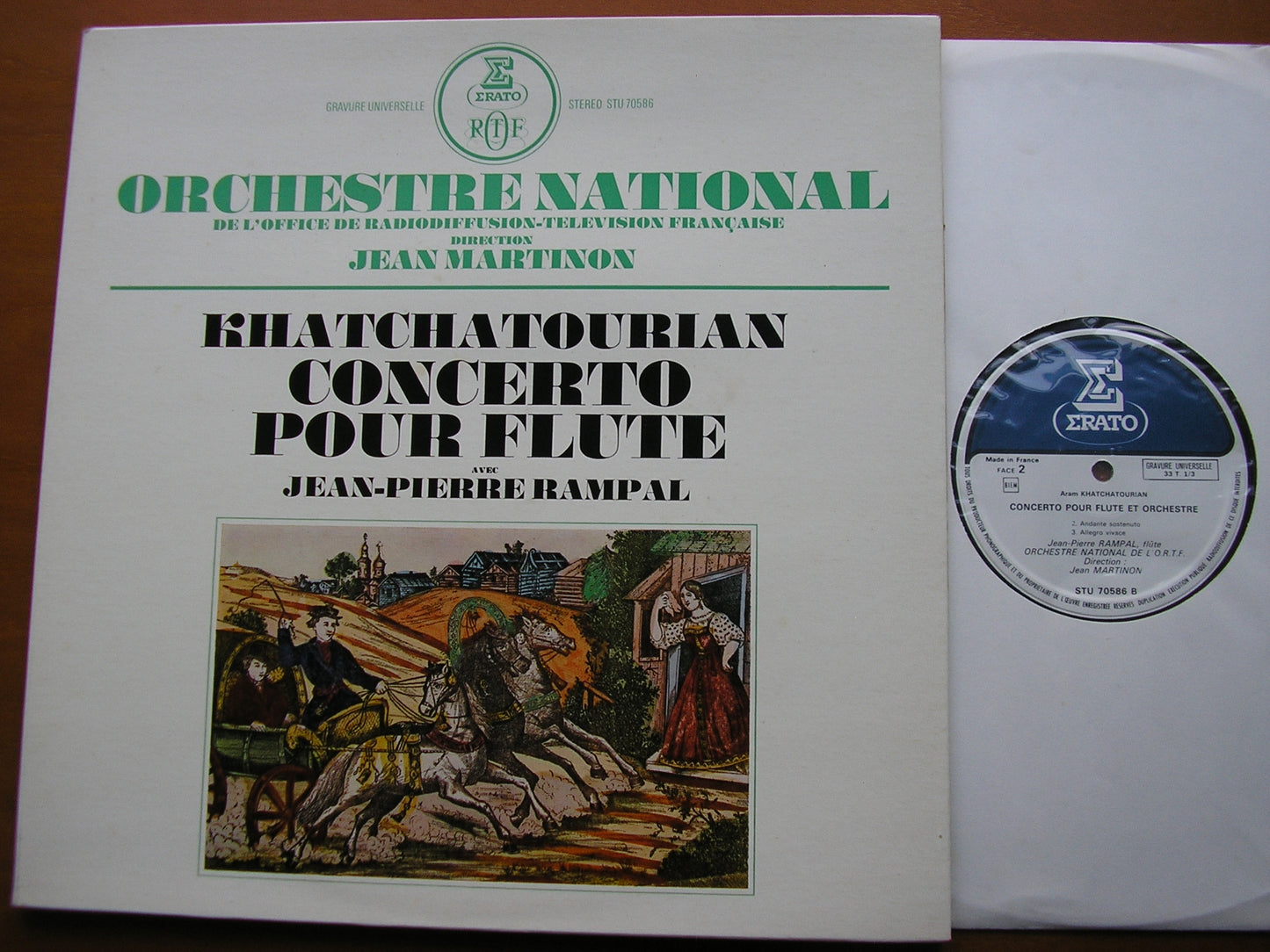 KHACHATURIAN: FLUTE CONCERTO      RAMPAL / FRENCH NATIONAL RADIO ORCHESTRA / MARTINON     STU 70586