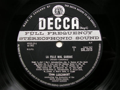 SXL 2313  HEROLD: LA FILLE MAL GARDEE   LANCHBERY / ORCHESTRA OF THE ROYAL OPERA HOUSE     ED2