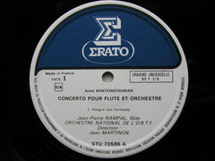 KHACHATURIAN: FLUTE CONCERTO      RAMPAL / FRENCH NATIONAL RADIO ORCHESTRA / MARTINON     STU 70586