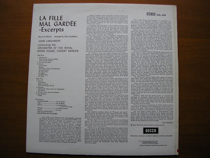 SXL 2313  HEROLD: LA FILLE MAL GARDEE      LANCHBERY / OROHCG      ED3