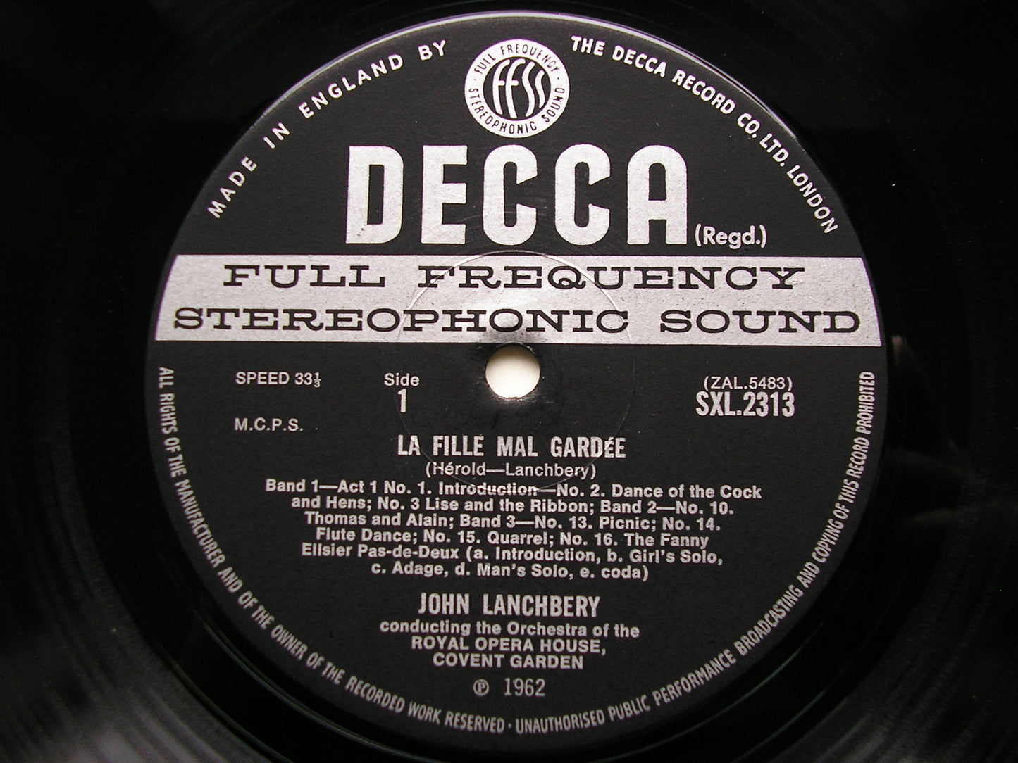 SXL 2313  HEROLD: LA FILLE MAL GARDEE      LANCHBERY / OROHCG      ED3