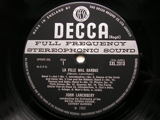 SXL 2313  HEROLD: LA FILLE MAL GARDEE      LANCHBERY / OROHCG      ED3