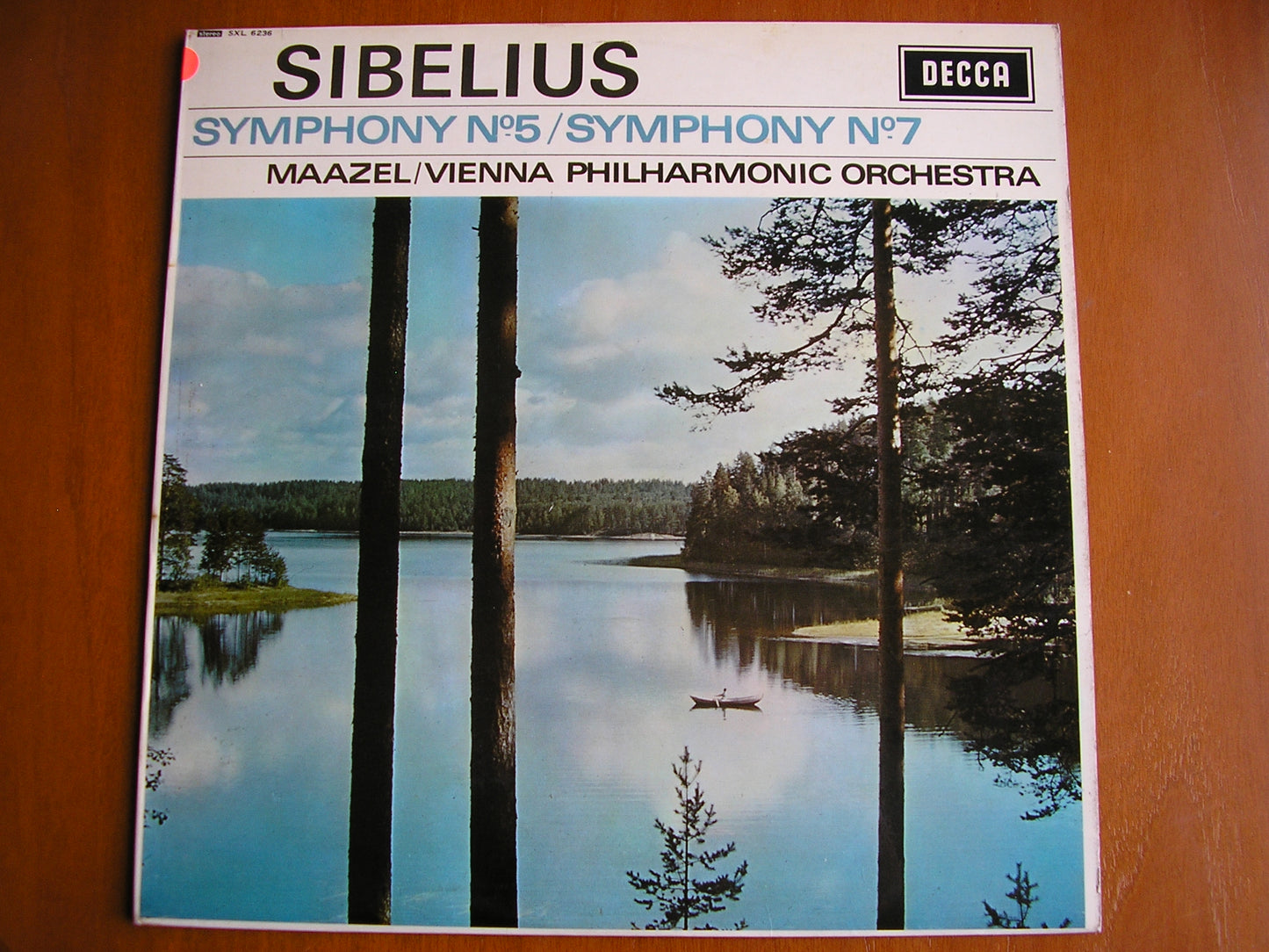 SIBELIUS: SYMPHONIES Nos. 5 & 7     MAAZEL / VIENNA PHILHARMONIC    test pressing     SXL 6236