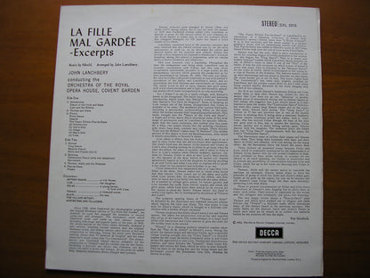 SXL 2313  HEROLD: LA FILLE MAL GARDEE    LANCHBERY / ORCHESTRA OF THE ROYAL OPERA HOUSE COVENT GARDEN       ED4