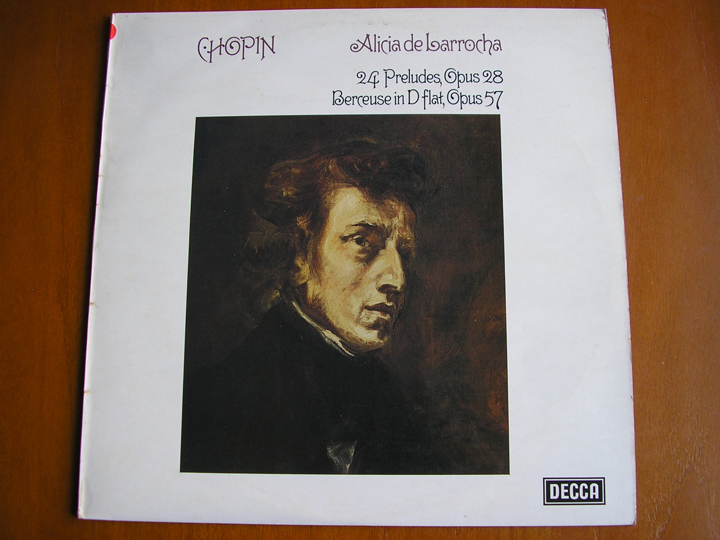 CHOPIN: 24 PRELUDES Op. 28 / BERCEUSE Op. 57     ALICIA DE LARROCHA    test pressing    SXL 6733