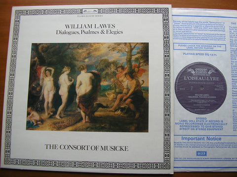 LAWES: DIALOGUES / PSALMES / ELEGIES      THE CONSORT OF MUSICKE     DSLO 574