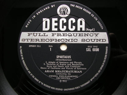SXL 6000  KHACHATURIAN: SPARTACUS / GAYANEH      KHACHATURIAN / VIENNA PHILHARMONIC     ED2