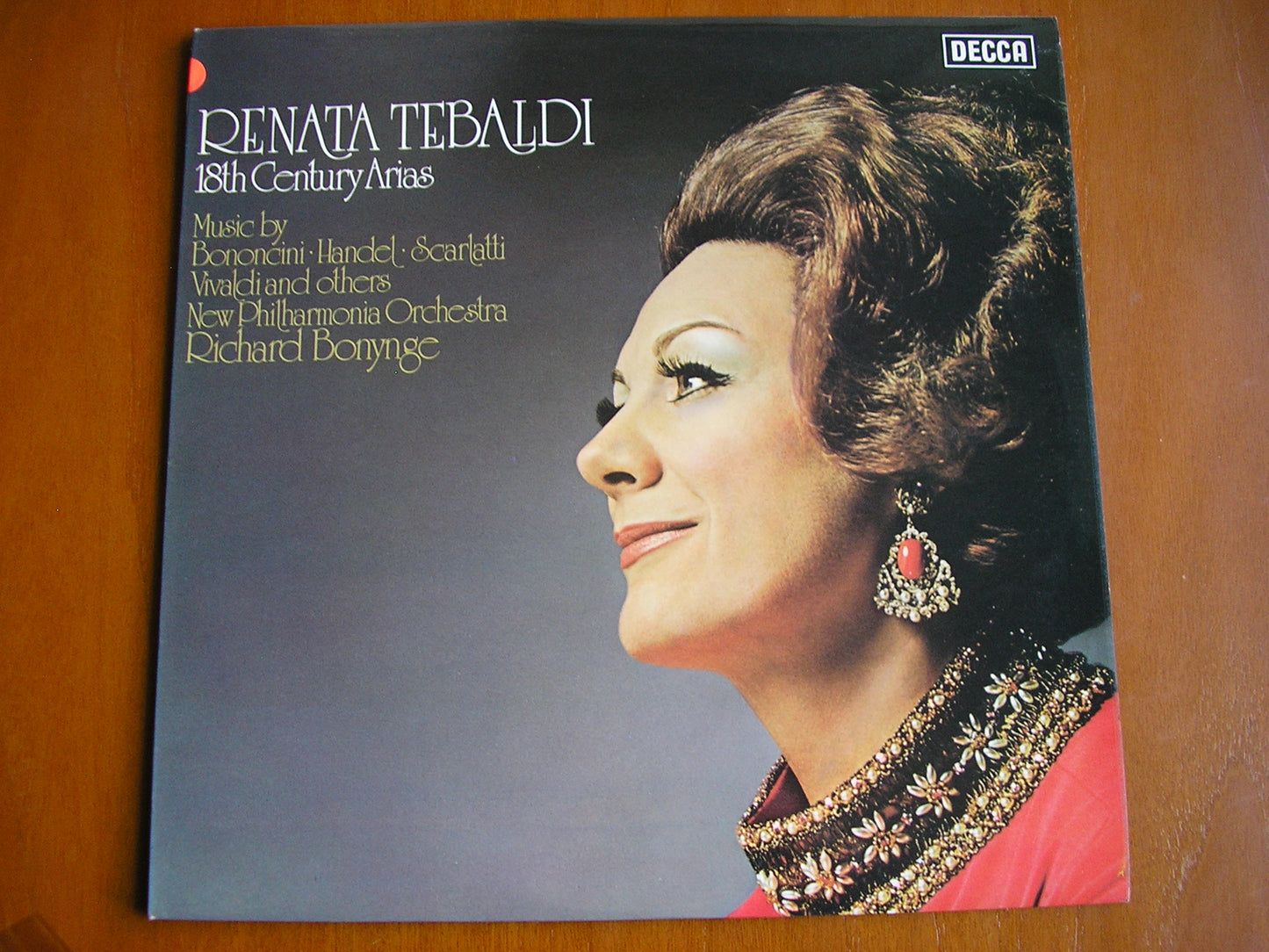 RENATA TEBALDI SINGS ARIAS & SONGS OF THE 18th CENTURY        TEBALDI / NEW PHILHARMONIA / BONYNGE    test pressing   SXL 6629