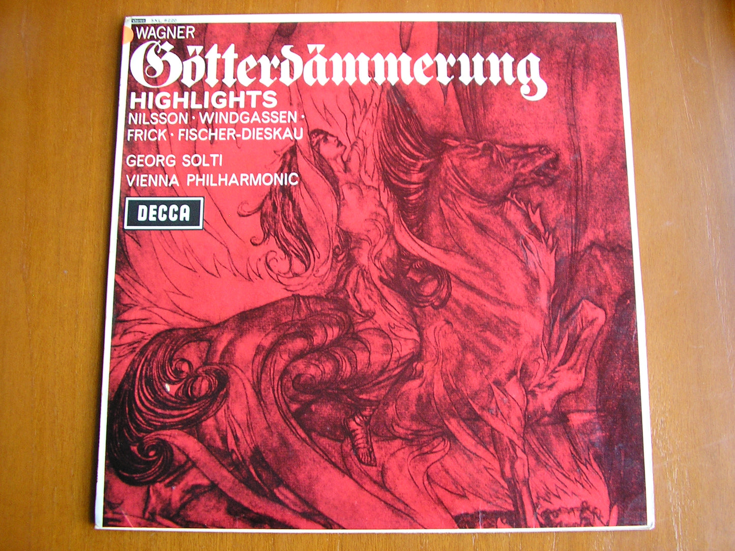 WAGNER: THE TWILIGHT OF THE GODS  excerpts     SOLOISTS / VIENNA PHILHARMONIC / SOLTI     test pressing    SXL 6220