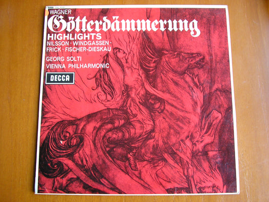 WAGNER: THE TWILIGHT OF THE GODS  excerpts     SOLOISTS / VIENNA PHILHARMONIC / SOLTI     test pressing    SXL 6220