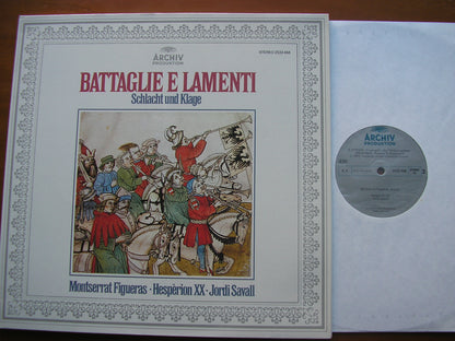 BATTAGLIE E LAMENTI   FIGUERAS / PUSHEE / VAN DER KAMP / HESPERION XX / SAVALL   2533 468