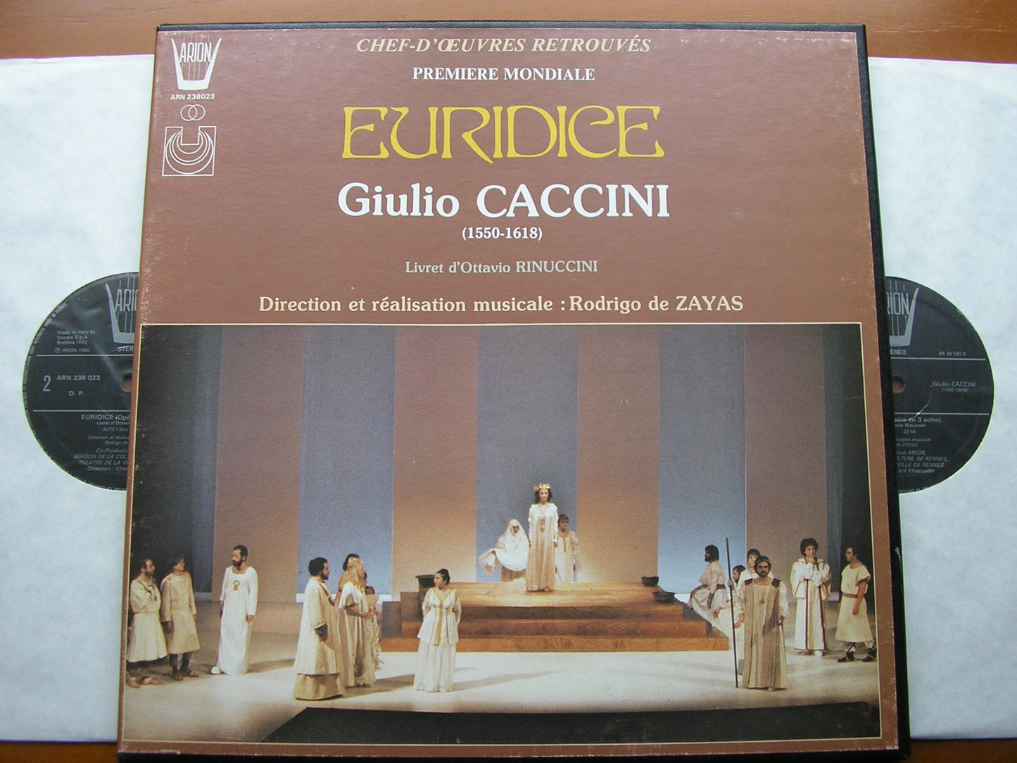 CACCINI: EURIDICE     SOLOISTS / INSTRUMENTAL ENSEMBLE / ZAYAS      2LP      ARN 238023